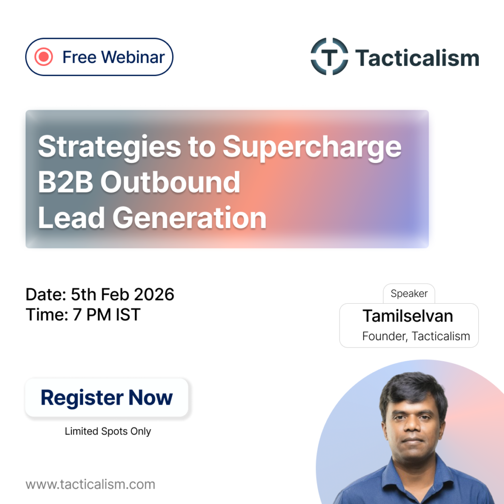 B2B Outbound Lead generation webinar