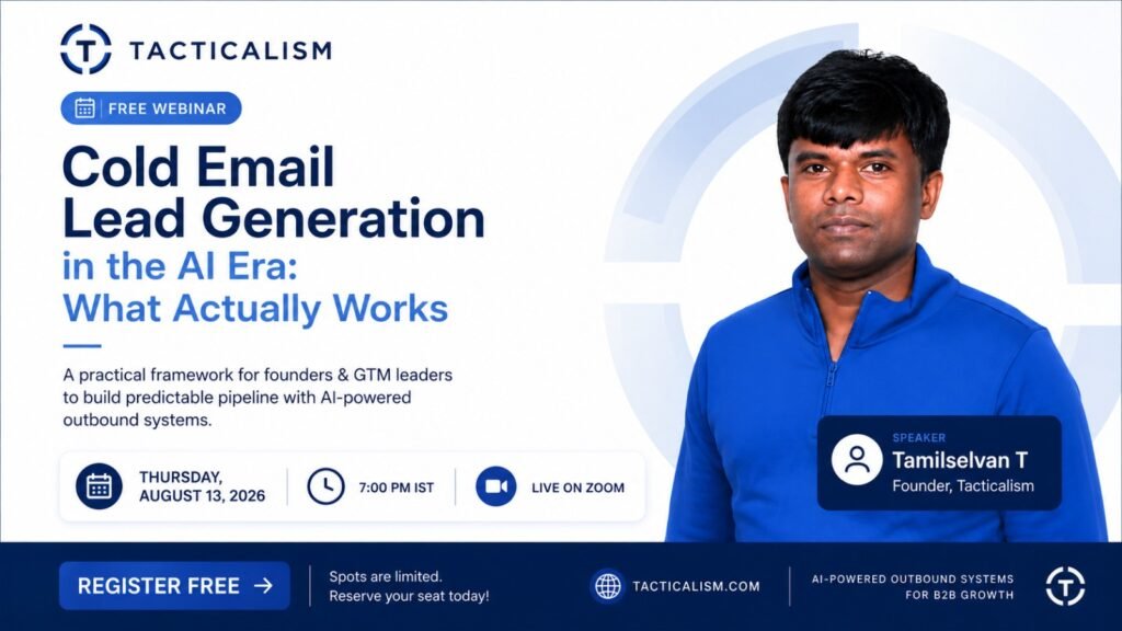 Cold Email Lead Generation in the AI Era: What Actually Works webinar
